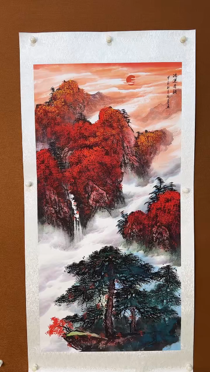 【闪购商品】国画鸿运当头纯手绘无框