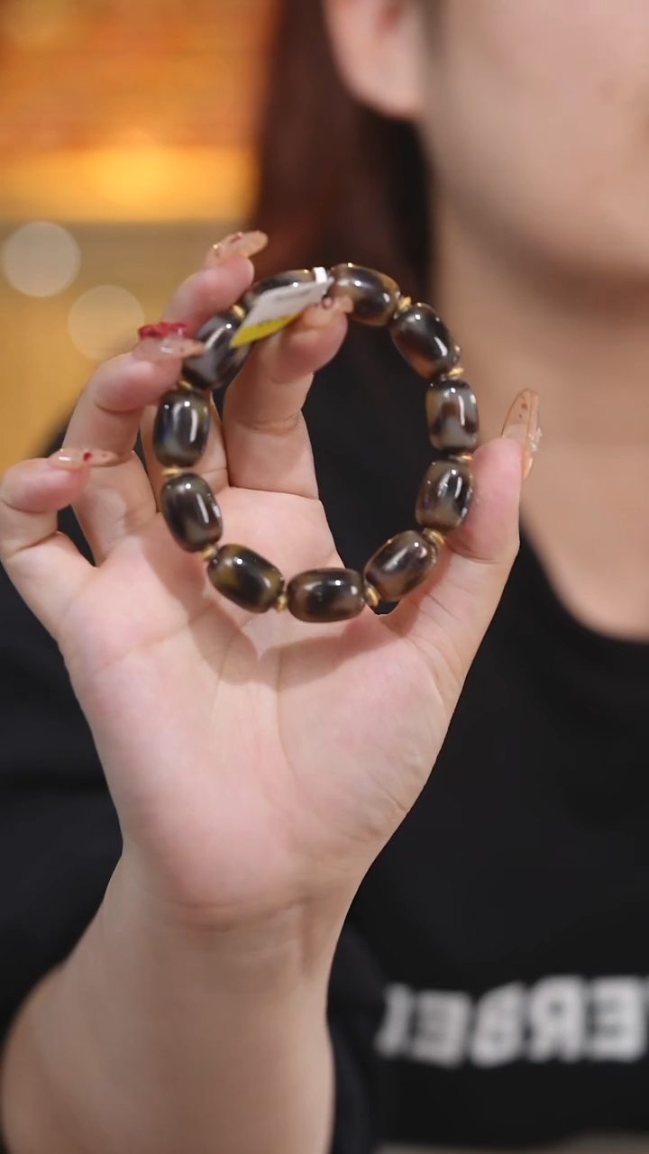 【闪购商品】玛瑙/玉髓颈饰未镶嵌Q31213牙牙多宝手串