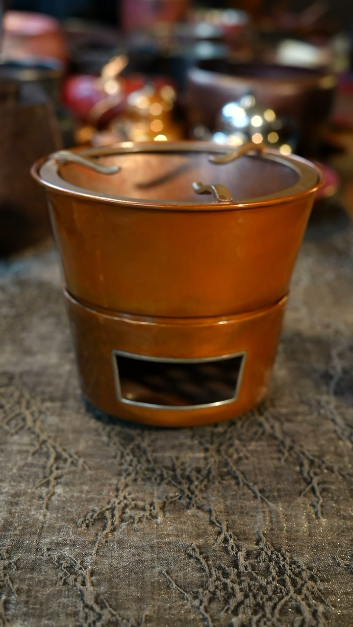 【闪购商品】炭炉纯手工锻打紫铜