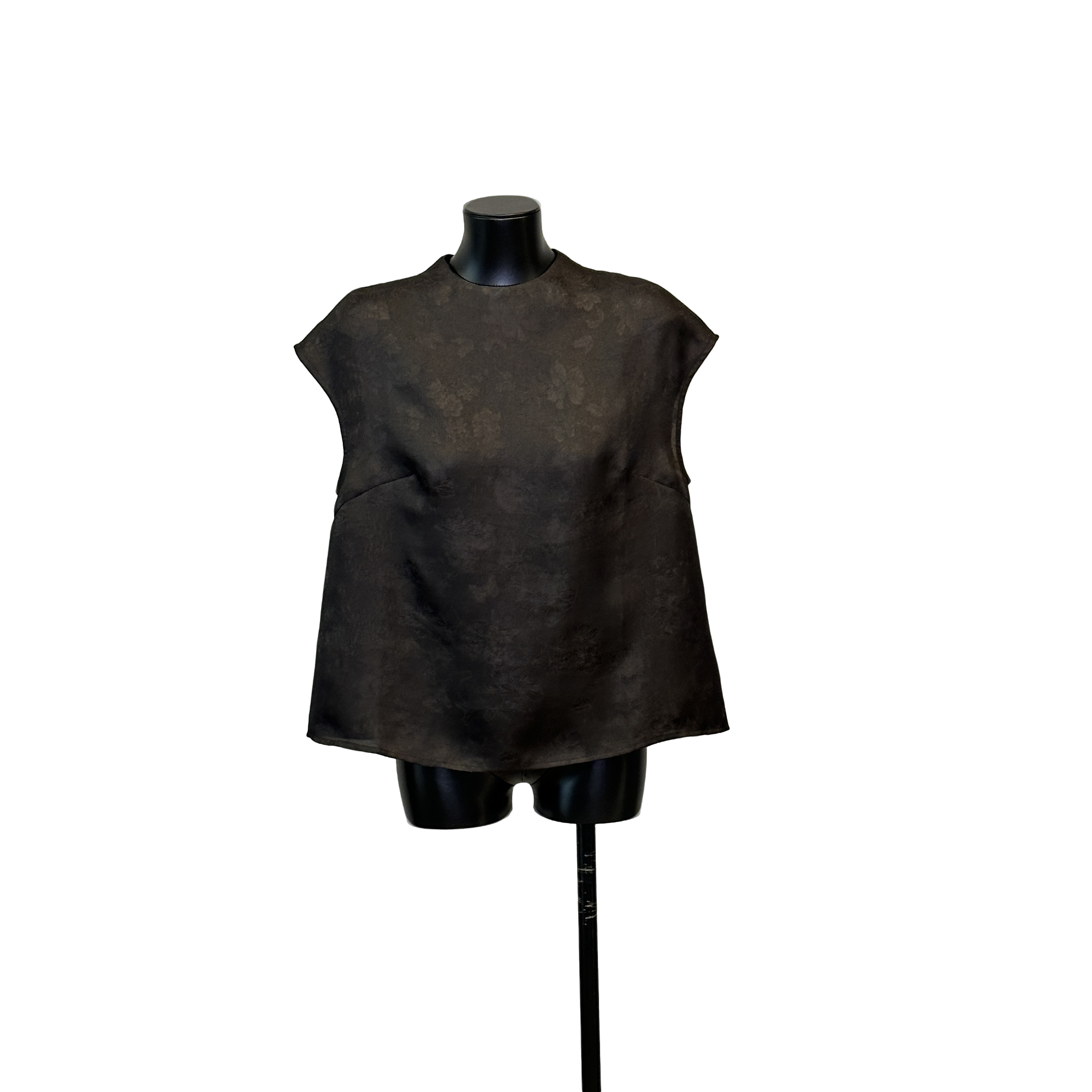 利琪高订 春季新款新中式真丝花罗提花气质坎肩上衣A6004