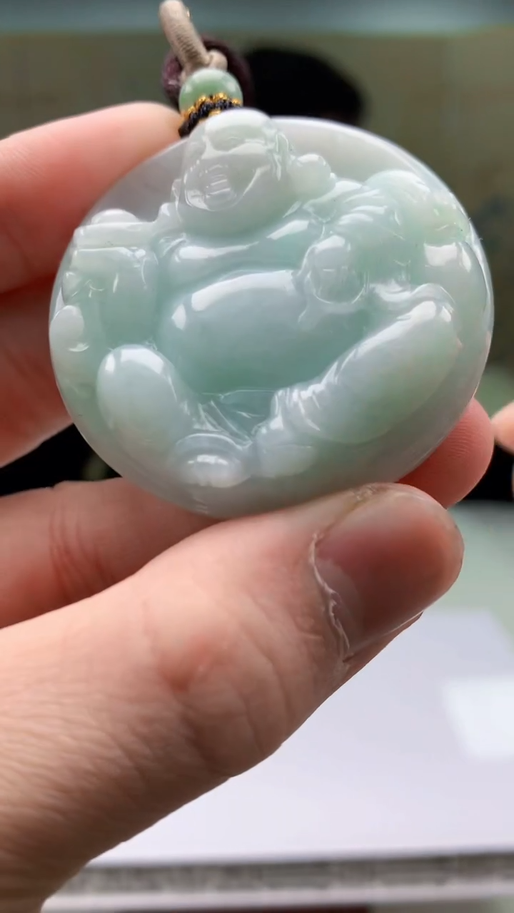 【闪购商品】定制翡翠未镶嵌4917bb-毛货挂件42