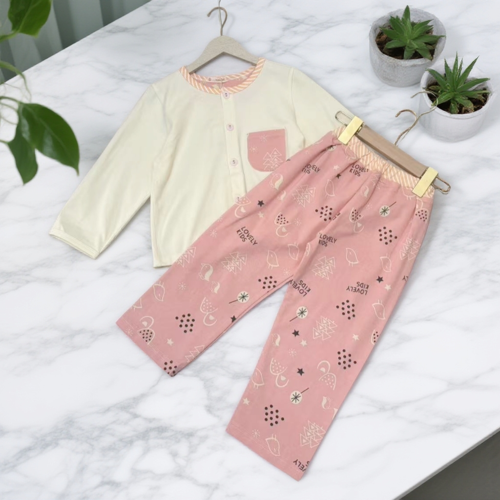 F6-733尤女童春秋家居套装(X97203)