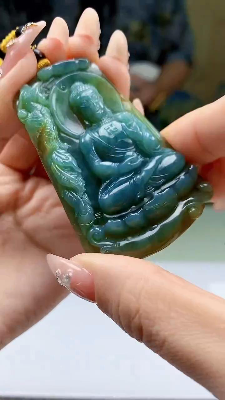 【闪购商品】定制翡翠未镶嵌4688ty-毛货挂件297