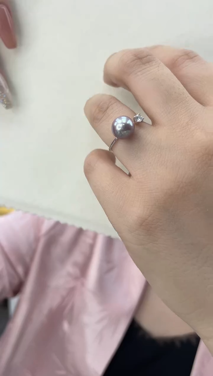 【闪购商品】淡水珍珠戒指银S925镶嵌TJ74