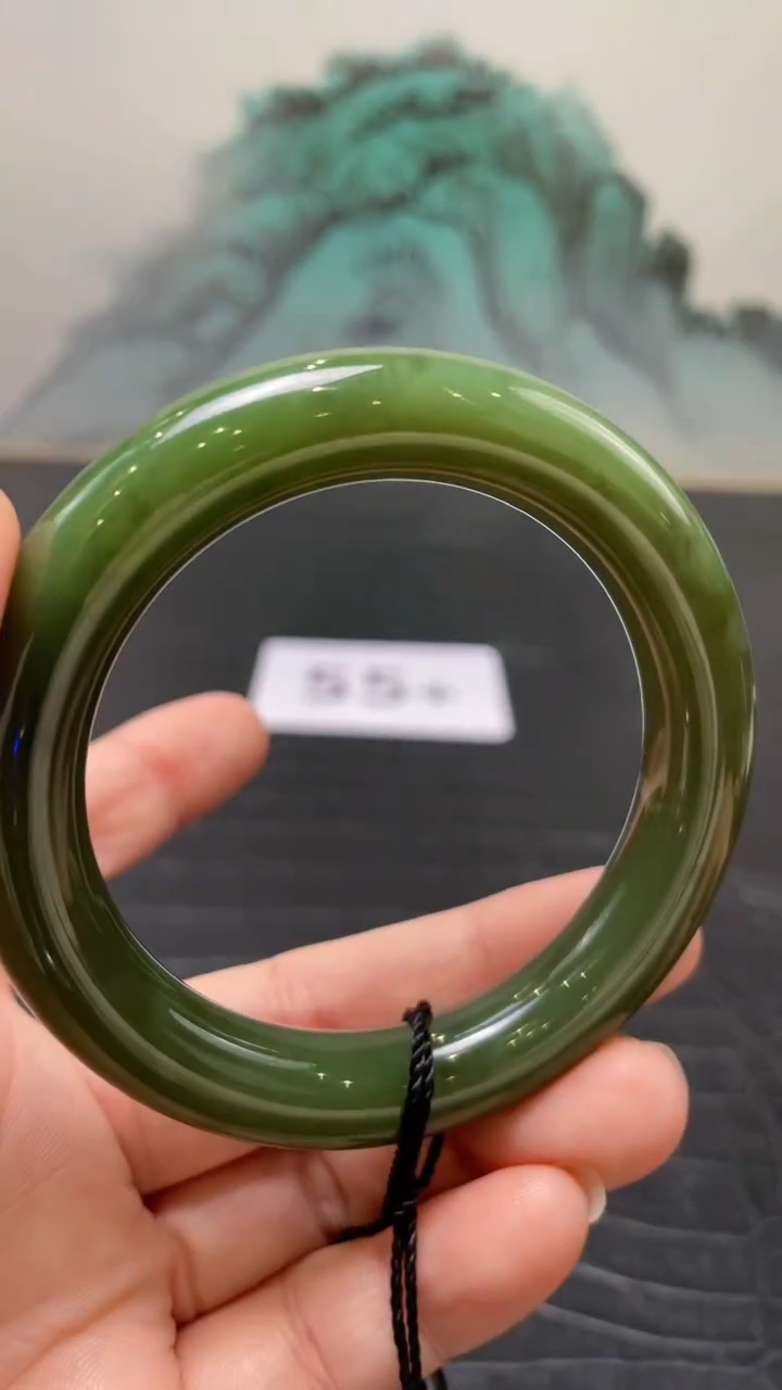 未镶嵌手镯和田玉（碧玉）西*55+