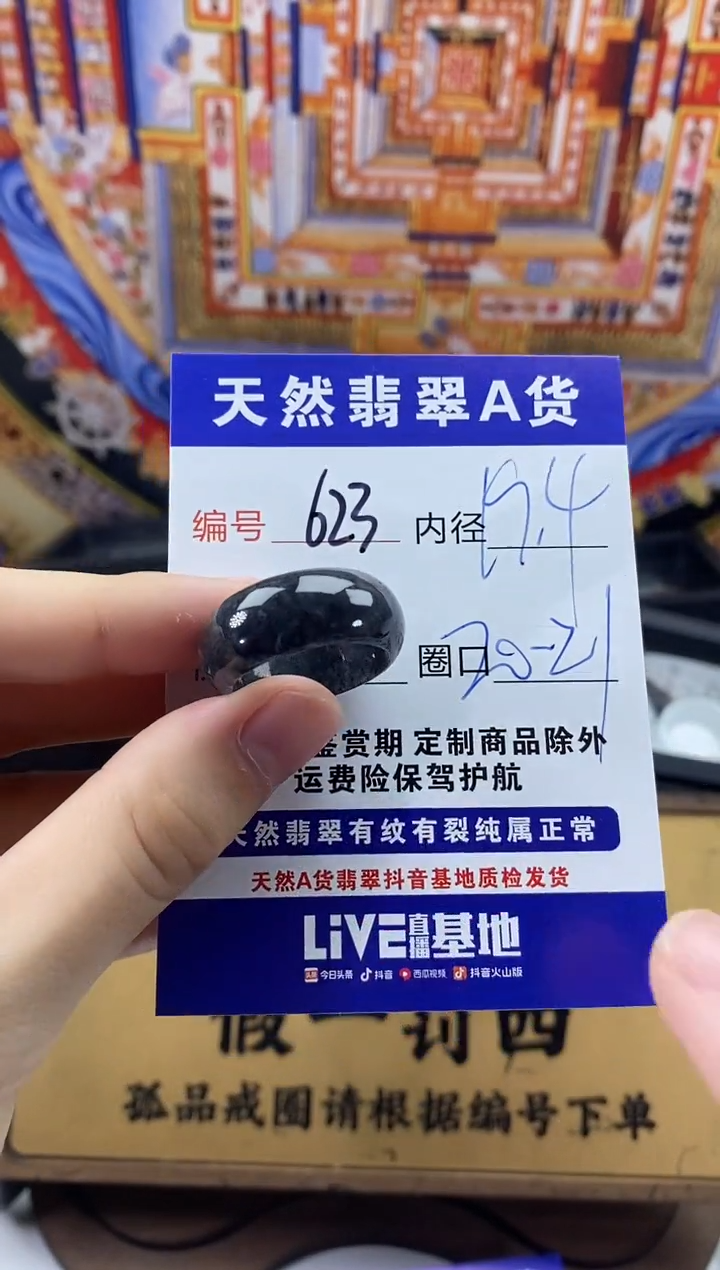 未镶嵌戒圈翡翠623