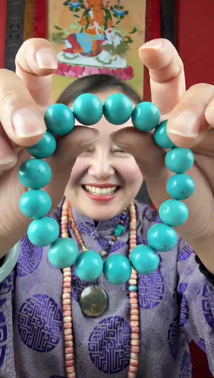 无非金属蓝色珠子