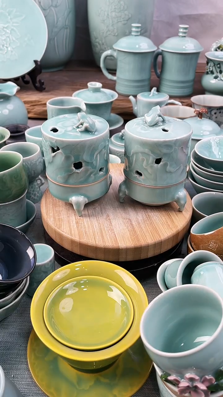 【闪购商品】2个 特价 微瑕 慧仙青瓷