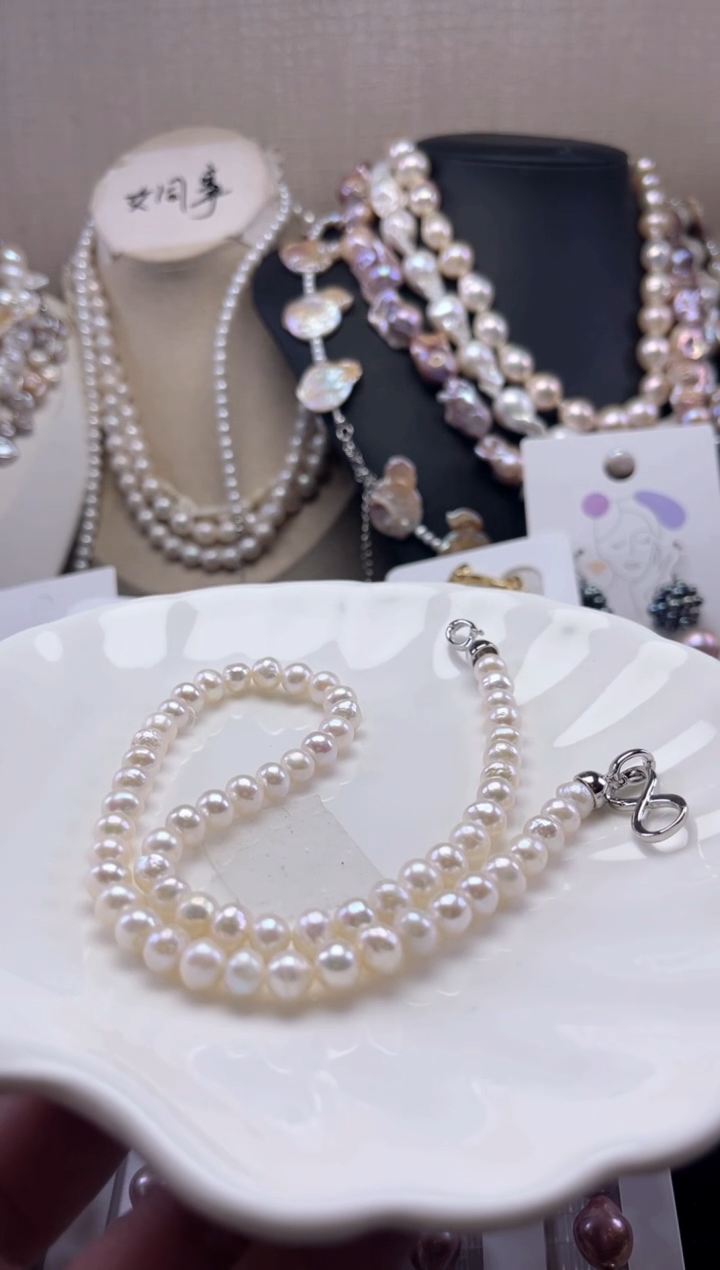 未镶嵌项链淡水珍珠【纯恬珠宝】