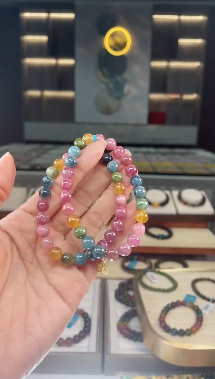 【闪购商品】碧玺单圈手串未镶嵌（多样性发一条）Q