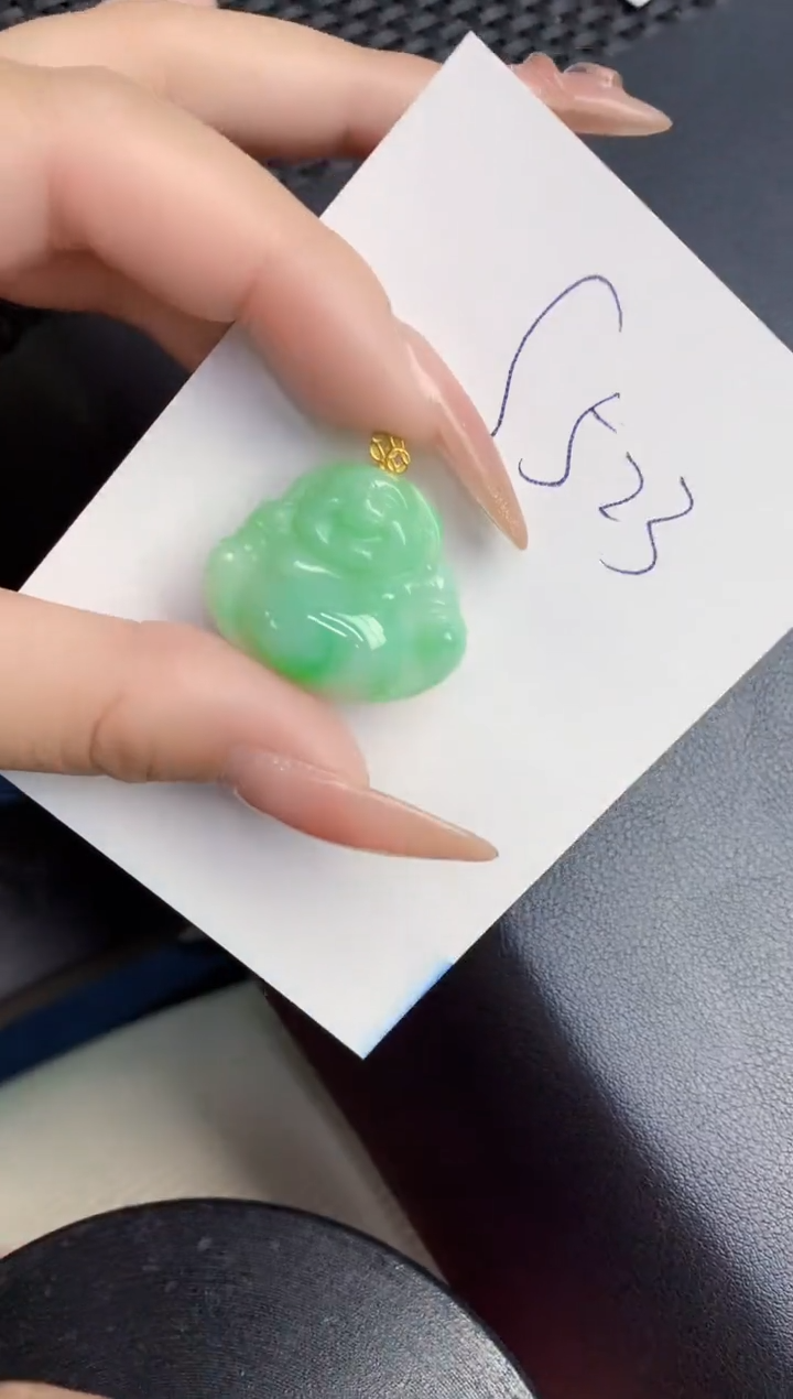 【闪购商品】翡翠颈饰18K金镶嵌000000000