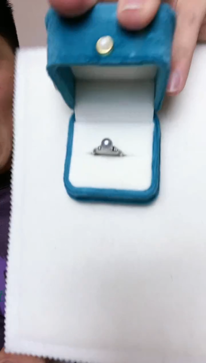 【闪购商品】海水珍珠耳饰银S925镶嵌海水真多麻戒指