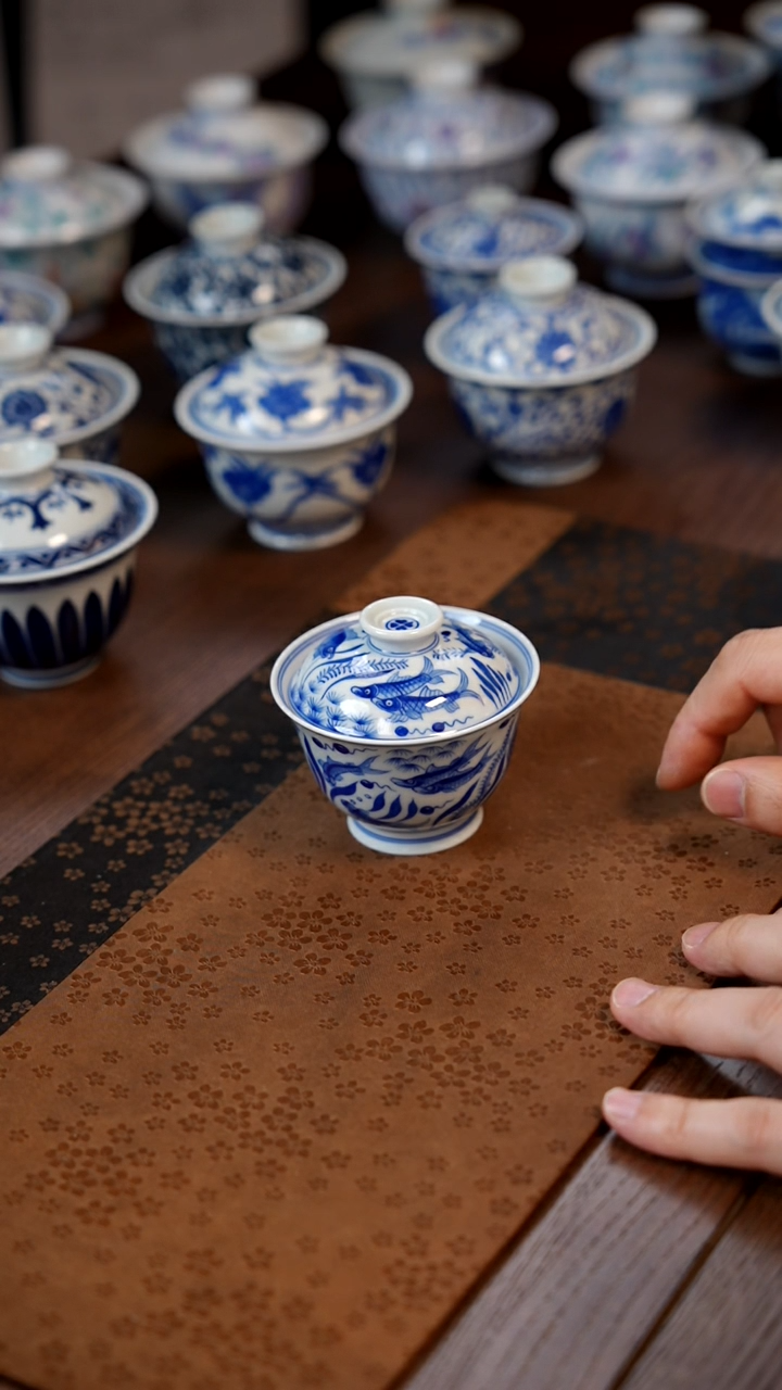 【闪购商品】群鱼盖碗111111111111