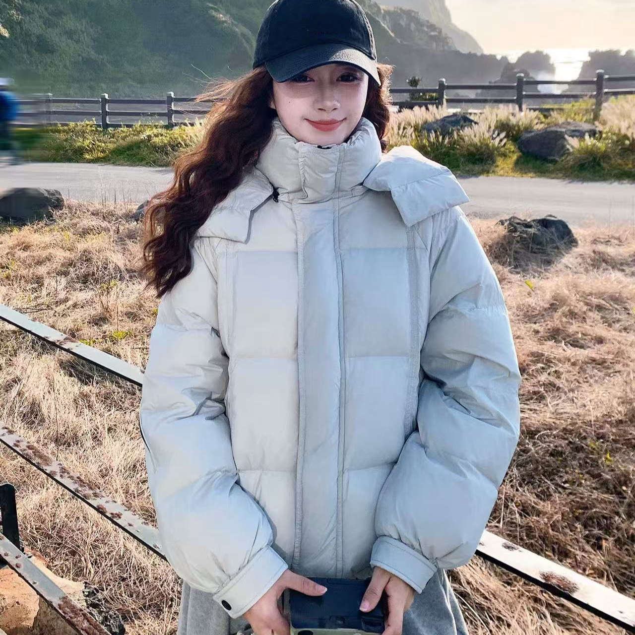 【869】倩#时尚百搭保暖连帽外套