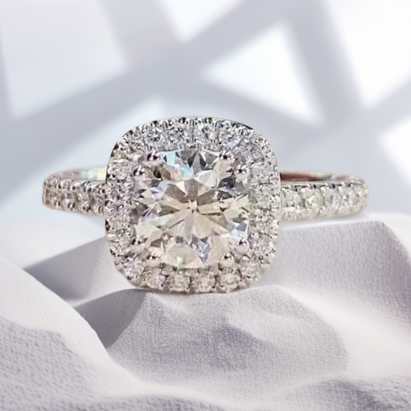 实验室培育钻石【方包钻戒】重金轻奢气质百搭叠戴钻戒