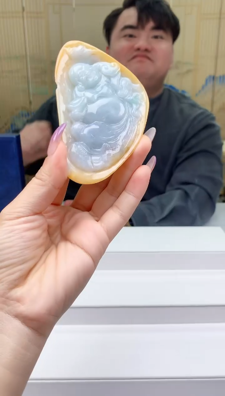 【闪购商品】定制翡翠未镶嵌5060ty-毛货挂件24