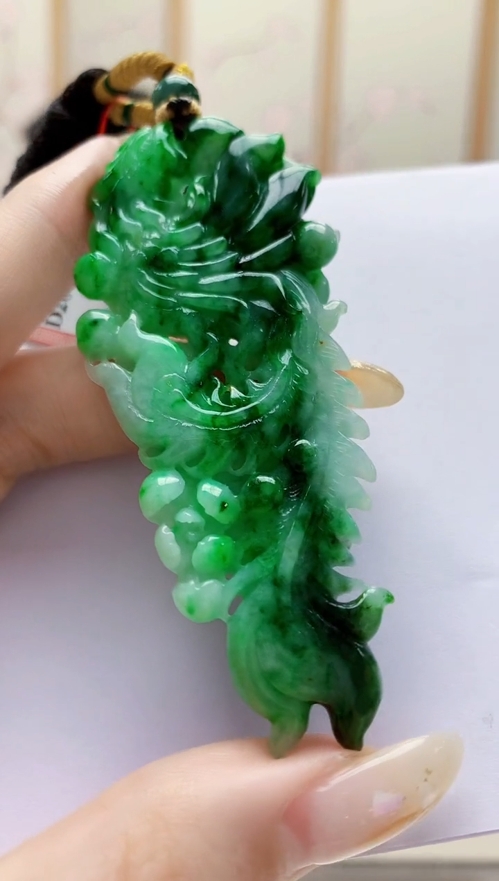 未镶嵌定制翡翠4852jw-毛货挂件60