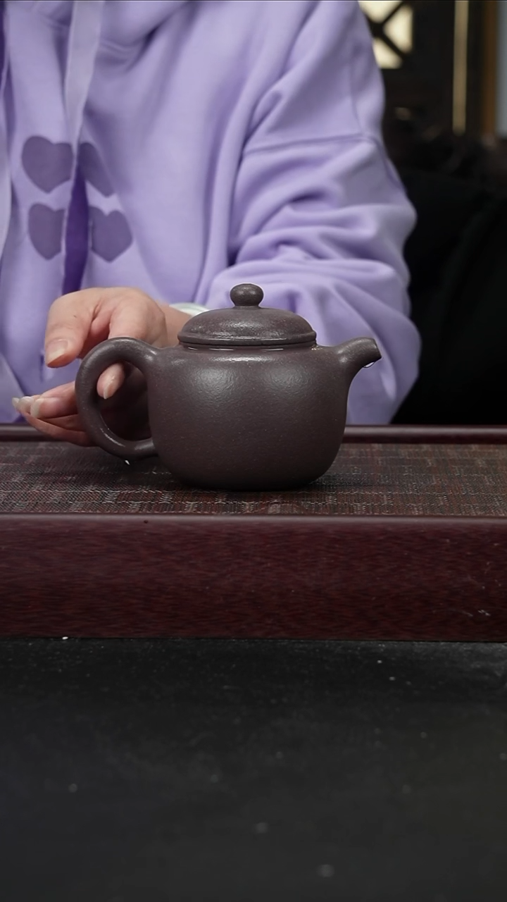 茶壶紫砂lzx全砂天青 匏尊