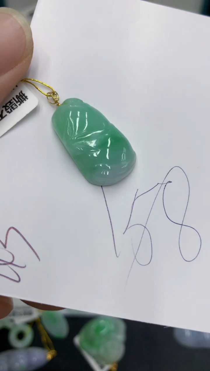 【闪购商品】翡翠颈饰18K金镶嵌号链接111111