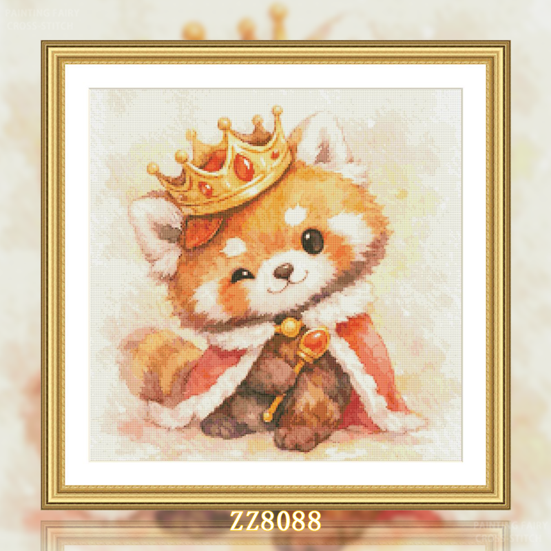 【ZZ8088-小熊猫王子】十字绣2026新款小件线绣客厅餐厅简单新手款