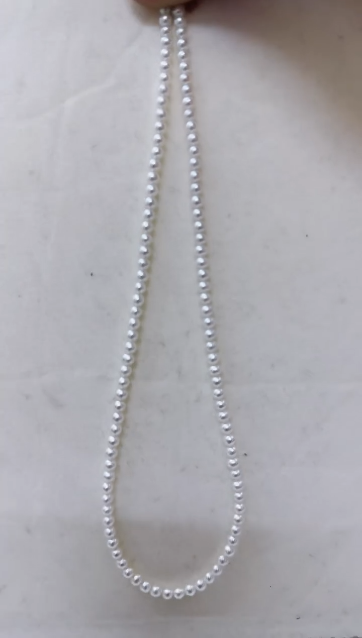 【闪购商品】淡水珍珠项链银S925镶嵌淡水珍珠项链