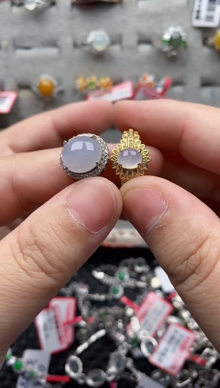 【闪购商品】翡翠戒指银S925镶嵌2222222222