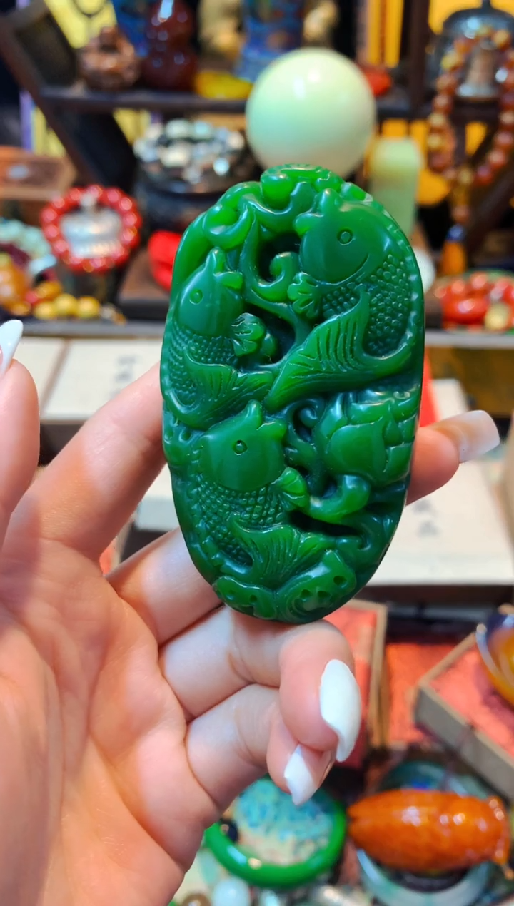 【闪购商品】和田玉（碧玉）挂件未镶嵌主播推荐主播推荐
