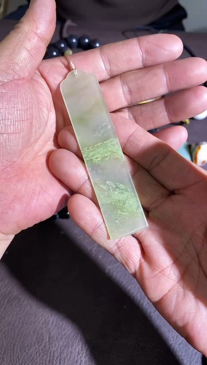 颈饰未镶嵌和田玉书签