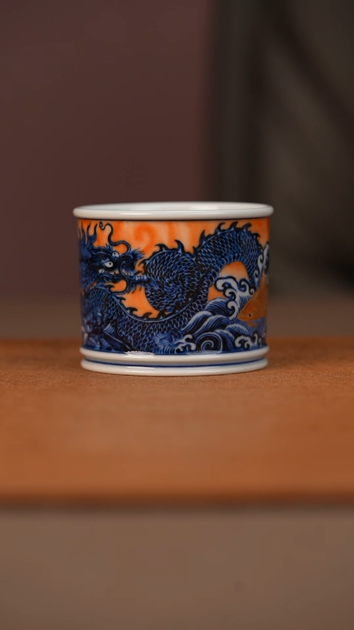 又见春风鱼化龙直筒杯