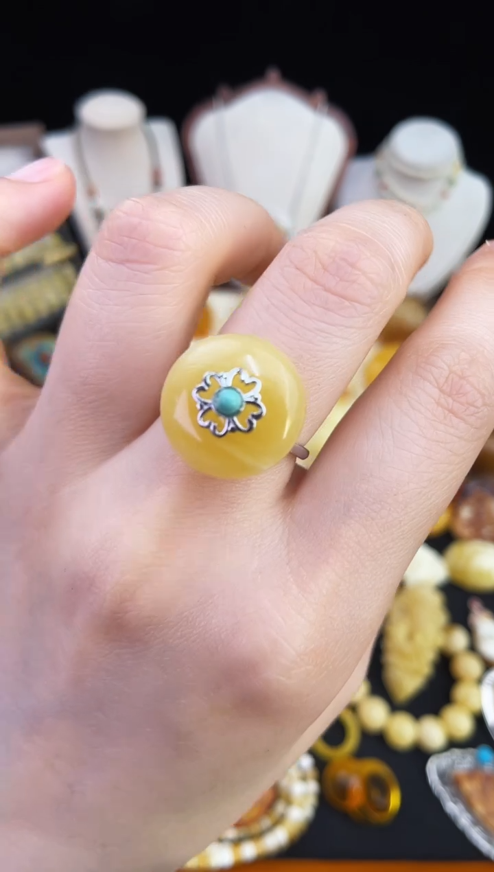 琥珀未镶嵌珠宝奇石柒月