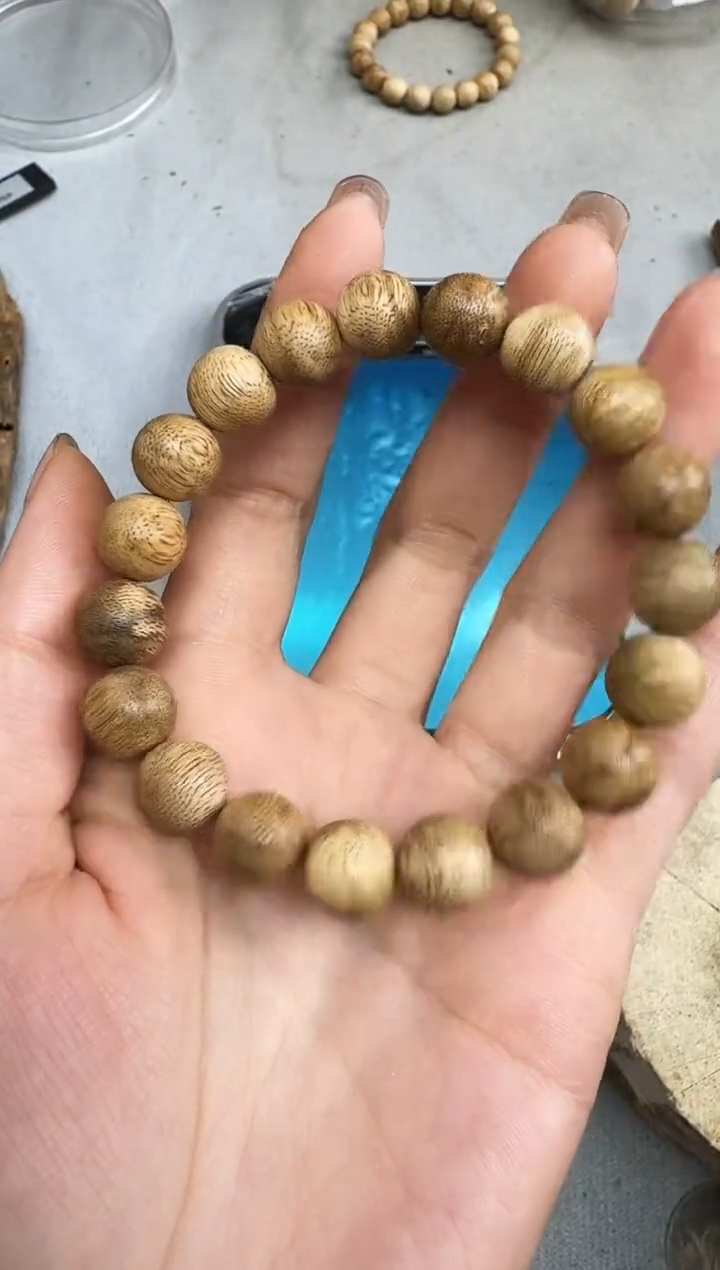 沉香手串1107沉香老料圆珠单圈多样性发一