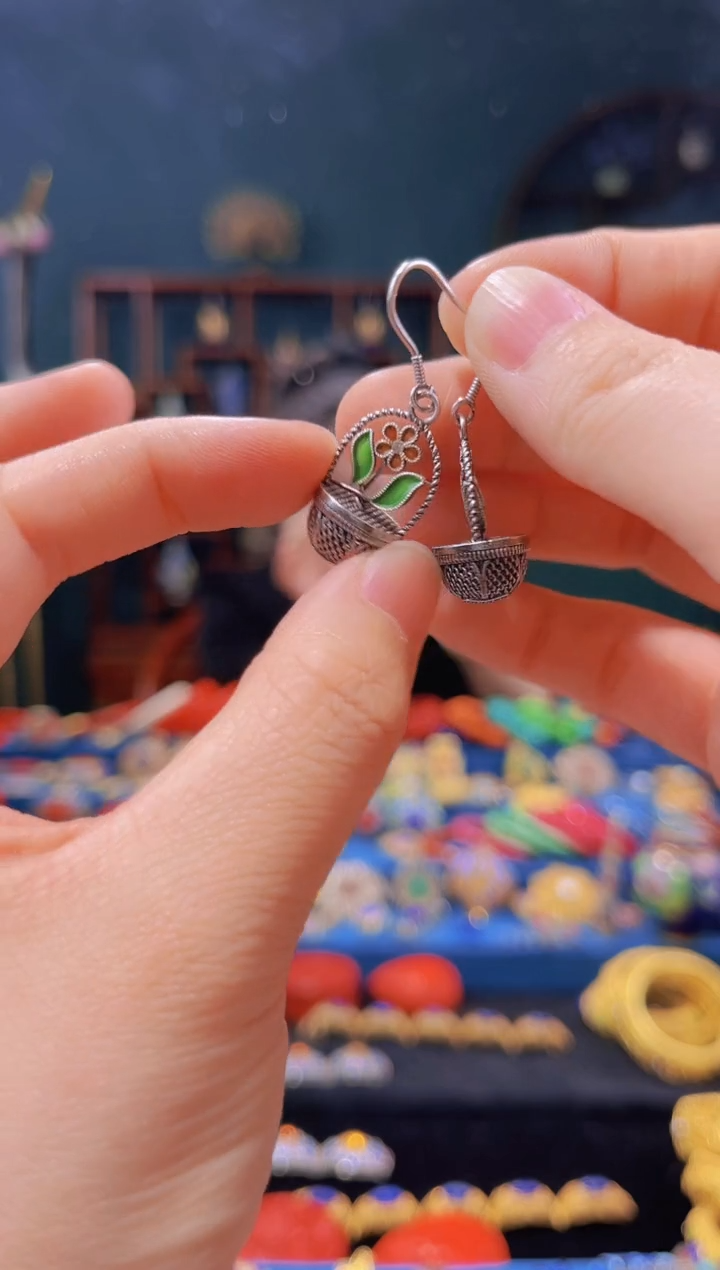 花丝镶嵌耳环精品