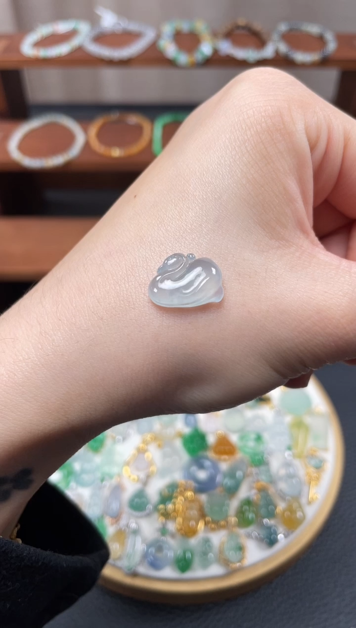 【闪购商品】翡翠吊坠(不含链)18K金镶嵌一个  JK425