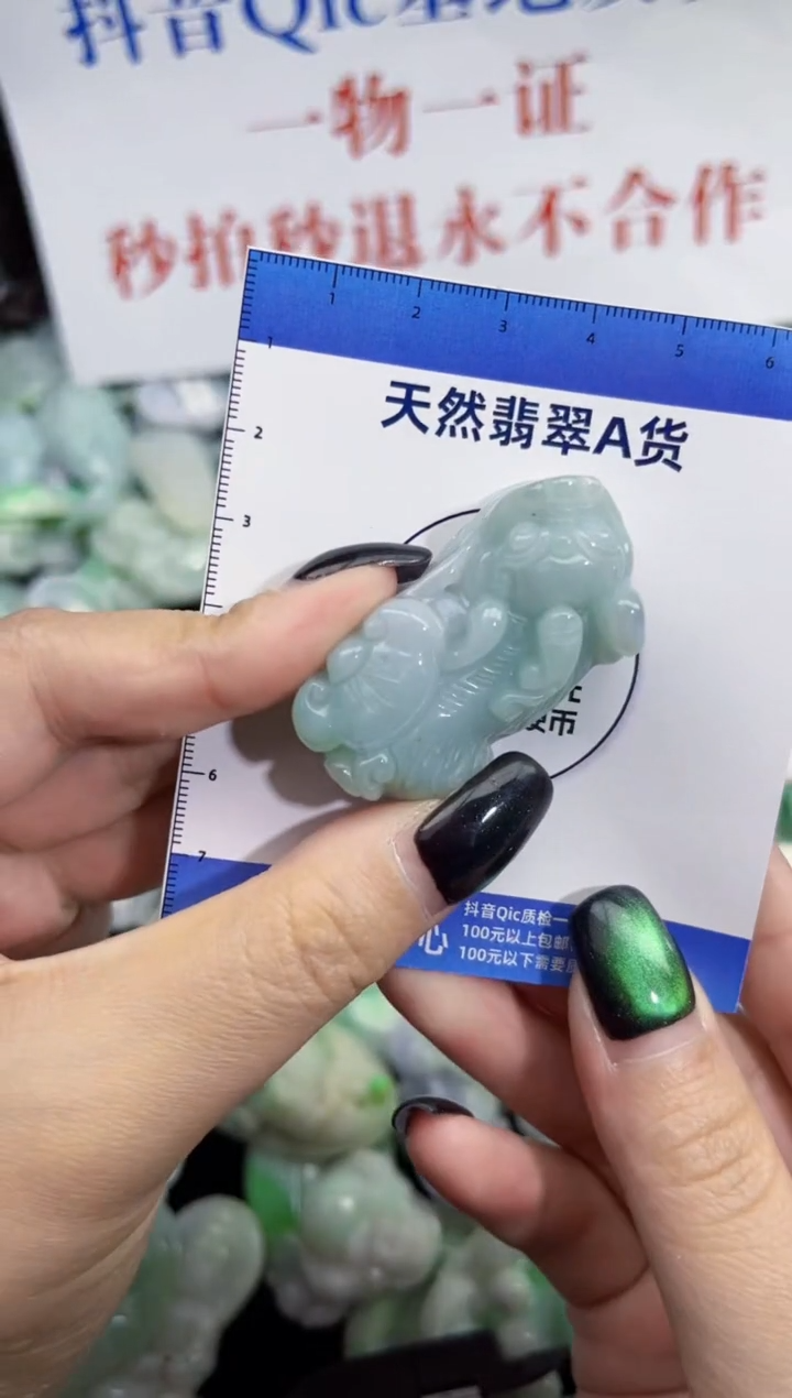 颈饰未镶嵌翡翠天然翡翠A货