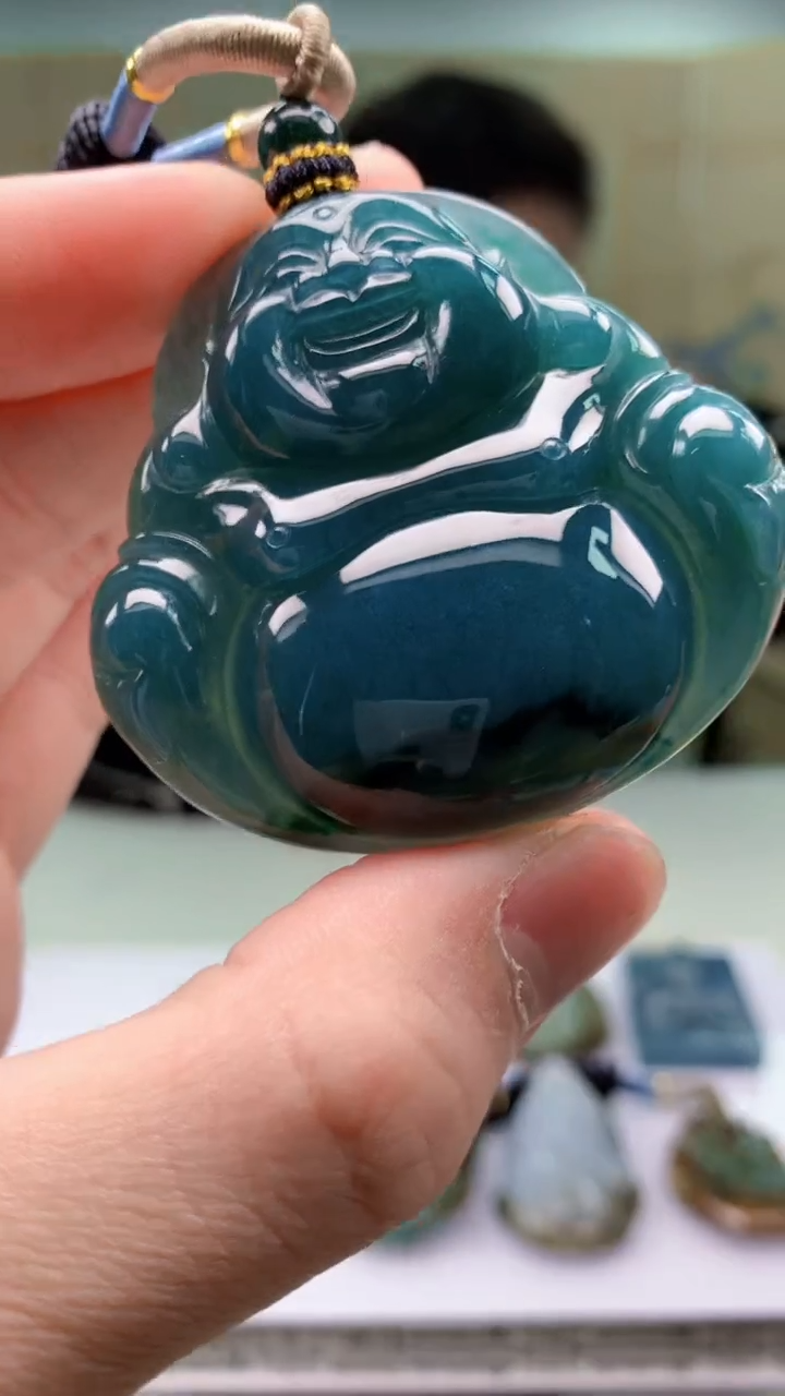 【闪购商品】定制翡翠未镶嵌4917bb-毛货挂件32