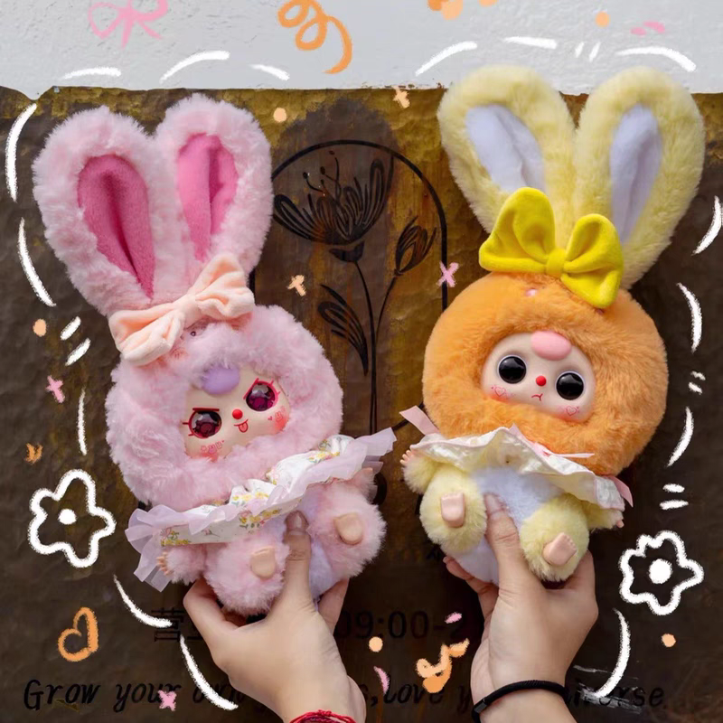 PP baby three娃三岁【莉莉兔子小镇二代】毛绒盲盒公仔手办潮玩