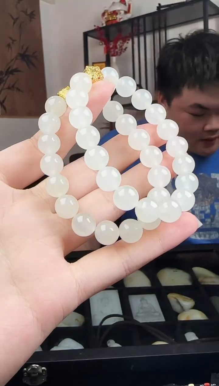 未镶嵌手串和田玉DSD0916GF0825多样性发一