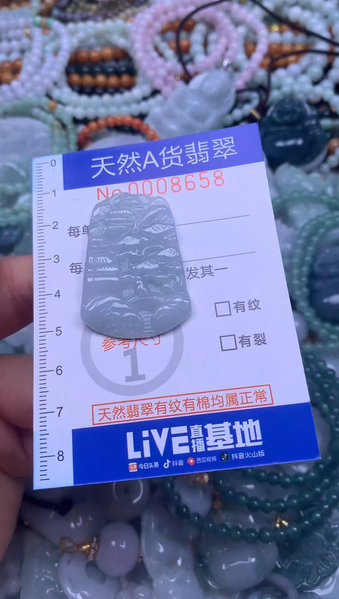 颈饰未镶嵌翡翠天然翡翠