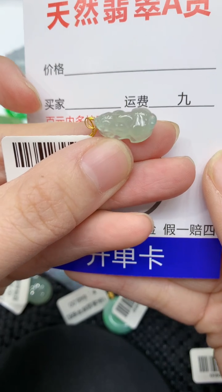 【闪购商品】翡翠颈饰18K金镶嵌11111111