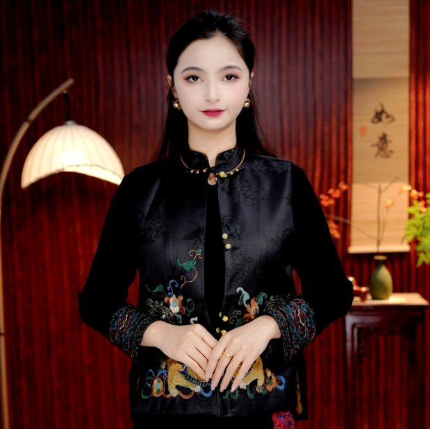 [瑞殿] 柒夫人高定双面穿新中式国风马甲