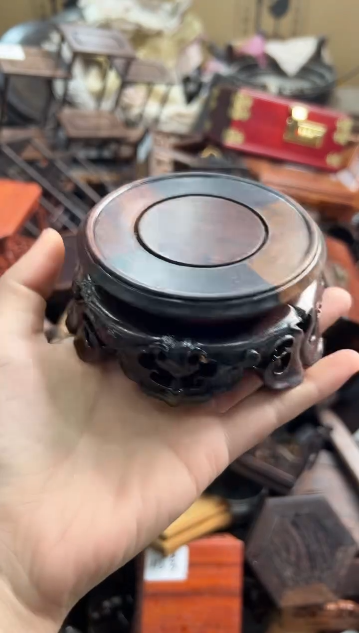 【闪购商品】木421底座花架摆件处理