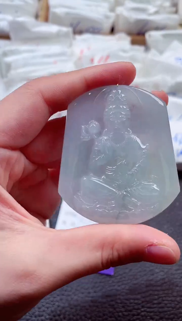 翡翠未镶嵌颈饰00005752观音