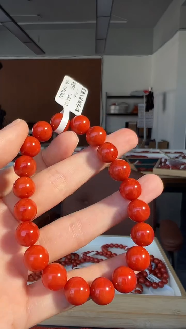 未镶嵌手链南红玛瑙A5瓦西火焰纹南红手串9mm+