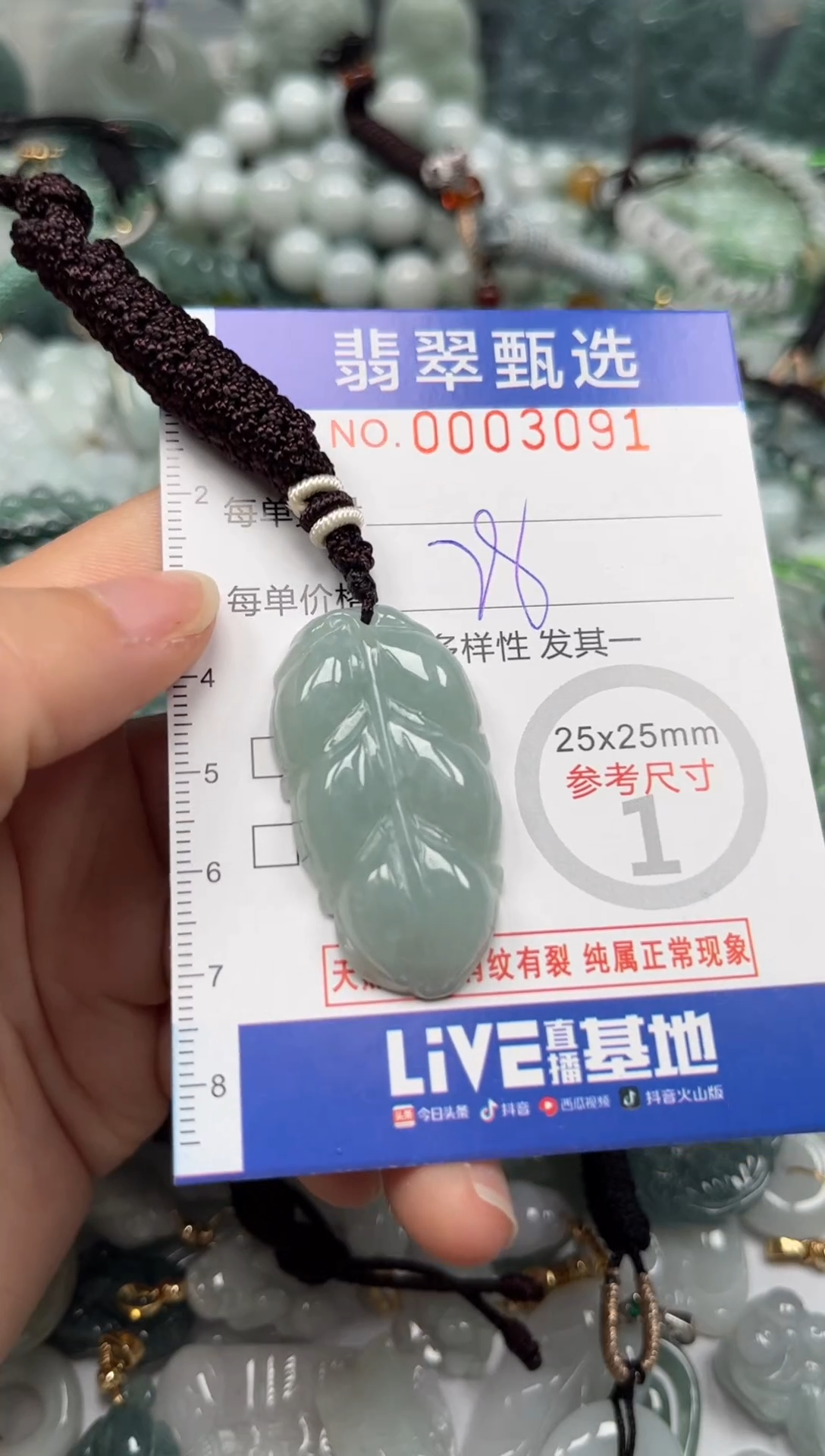 【闪购商品】翡翠颈饰未镶嵌00..3091