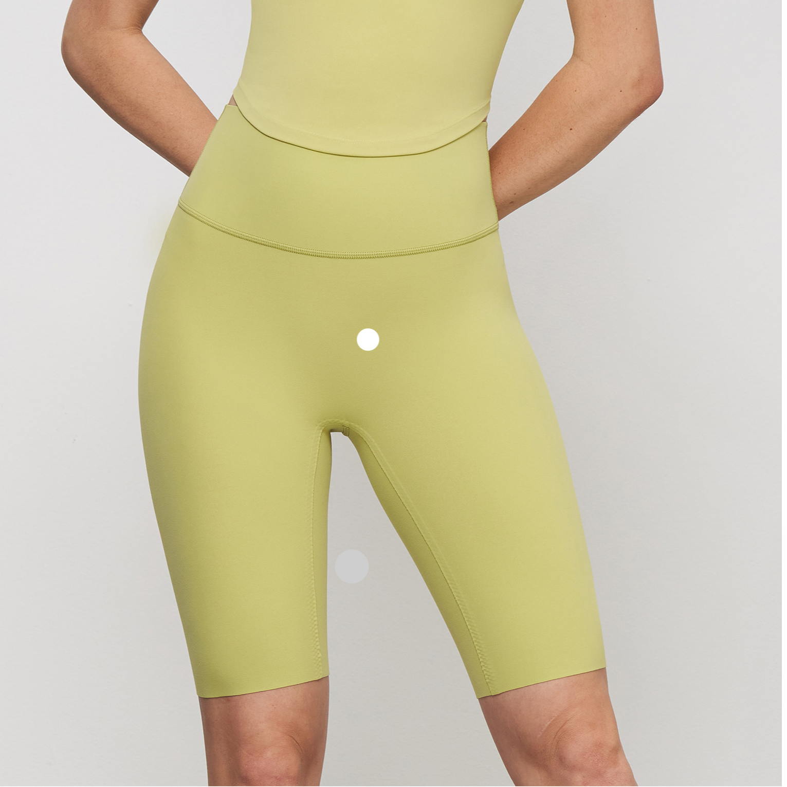 无尺码高腰裸感健身裤五分裤无尴尬线提臀瑜伽裤高弹力户外骑行裤