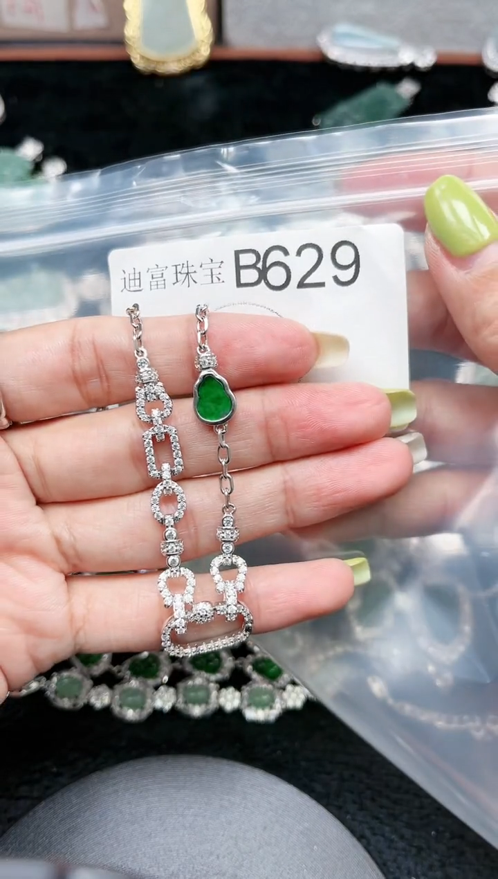 【闪购商品】翡翠颈饰未镶嵌赠皮绳629