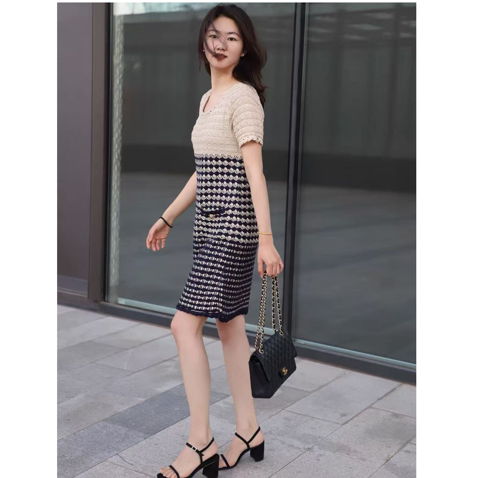 99新 Chanel/香奈儿 双双臻选/dy00026/香奈儿连衣裙/42