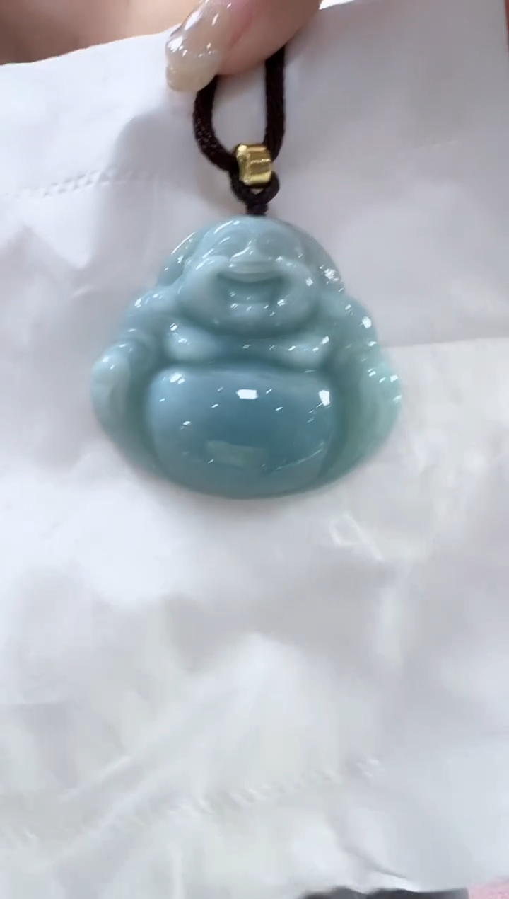 【闪购商品】翡翠颈饰未镶嵌孤品佛公高41+宽44+厚13+