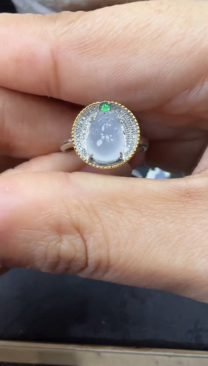 【闪购商品】翡翠吊坠(不含链)18K金镶嵌勿拍11
