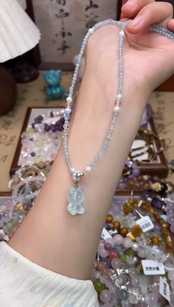 海蓝宝石颈饰未镶嵌281手串